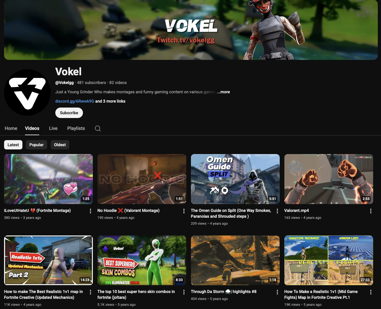 Vokel YouTube Channel